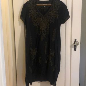 Johnny Was Embroidered Tunic Dress medium